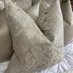 Gisele Taupe Cushion Cover, Timeless Luxury Pillow Cover For Bed Sofa Armchair, Designer Throw Taupe Decor Bedroom Livingroom - thumbnail 4
