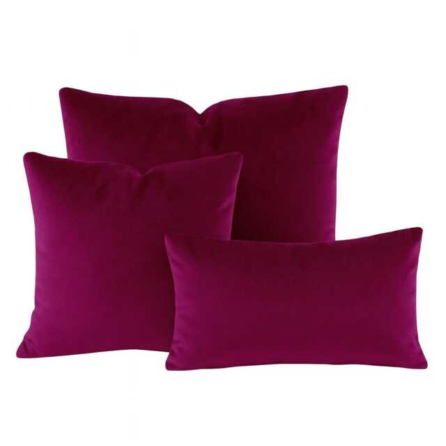 Fuchsia Pink Velvet Cushion Covers - Soft Matt Velvet, Size Choice, Square & Lumbar Pillows - image 1