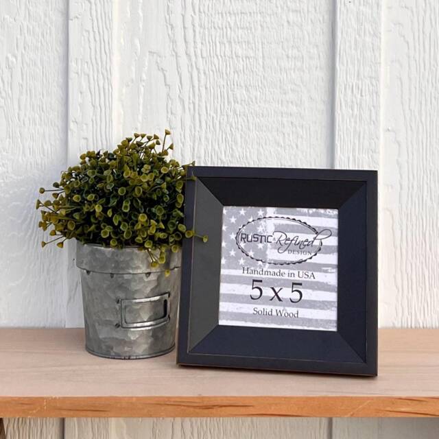 Handmade Solid Wood 5x5 Haven Collection - Picture Frame Usa Made Home Decor - image 1