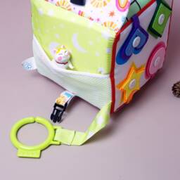 Montessori Soft Activity Fabric Cube Sensory Learning Toy For Toddlers - thumbnail 4