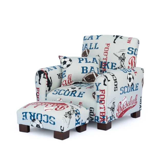 Personalized Child's Upholstered Rocking Chair/Chair - Sports - image 1