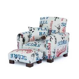 Personalized Child's Upholstered Rocking Chair/Chair - Sports - thumbnail 1