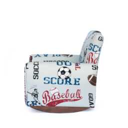 Personalized Child's Upholstered Rocking Chair/Chair - Sports - thumbnail 3