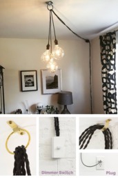 Plug in Dimmable Pendant Lights Unique Chandelier Modern Lamp Apartment Rental Lighting Unique Ceiling Fixture Antique Or Led Bulbs