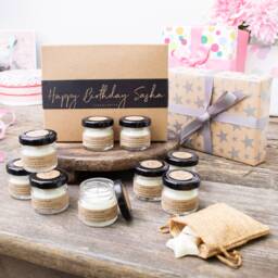 Birthday Candle Gift Set, 9 Scented Soy Wax Candles With 5 Wax Melts. Personalised Gift, Set - thumbnail 1