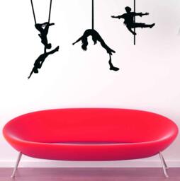 Trapeze Artist, Circus Wall Decal, Cirque Du Soleil, Carnival Decorations, Aerial Silks Decor