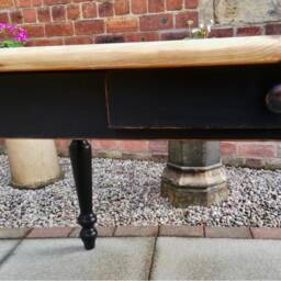 Painted To Order Vintage Dining Tables Painted Legs & Refurbished Top - Please Contact Me With Postcode For A Shipping Quote - thumbnail 3