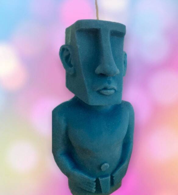 Moai Candle/East Island/Figure/Sculpture/Candle 3D/Scented/Gift/Home Decor/Art Design/Design Candle/Fashionable Candle/Dog/Art/Deco/Unique/ - image 1