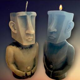 Moai Candle/East Island/Figure/Sculpture/Candle 3D/Scented/Gift/Home Decor/Art Design/Design Candle/Fashionable Candle/Dog/Art/Deco/Unique/ - thumbnail 2