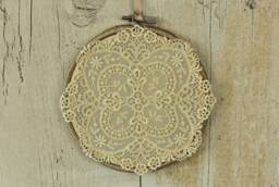 Lace Embroidery Hoop Decor Rustic Chic Wall Art