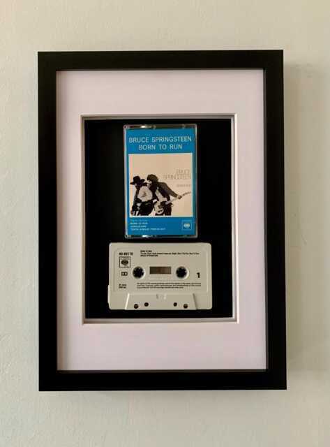 Bruce Springsteen - Born To Run Framed Cassette Tape Music Wall Art Gift - image 1