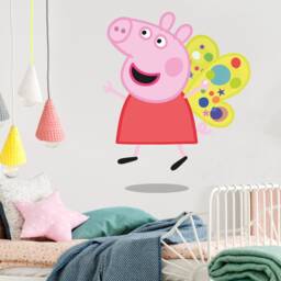 Peppa Pig Wall Sticker - Butterfly Wings Decal Kids Art - thumbnail 2