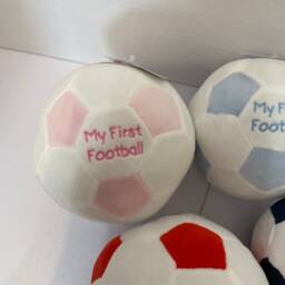 My First Football Baby Rattle Soft Sensory Toy, Newborn Gift - thumbnail 4