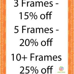 Ornate Rainbow Wood Picture Frame Modern Photo Display - A1/A2/A3/A4/A5 - thumbnail 3