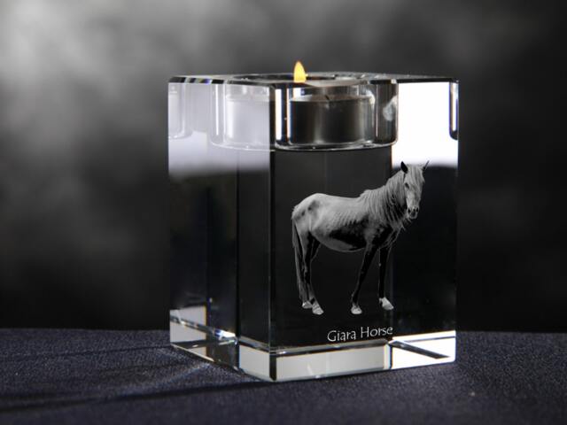 Giara Horse - Crystal Candlestick With Horse, Souvenir, Decoration, Limited Edition, Collection - image 1