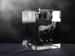Giara Horse - Crystal Candlestick With Horse, Souvenir, Decoration, Limited Edition, Collection - thumbnail 1