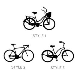 Bicycle Wall Decal Pattern - Vinyl Bike Stickers For Kids Room - thumbnail 3