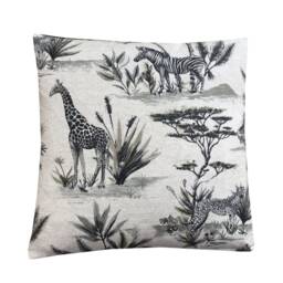 Safari Animal Print Pillow Cover Handmade Linen Throw Cushion - 24 - thumbnail 2