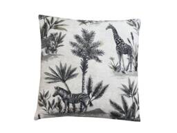 Safari Animal Print Pillow Cover Handmade Linen Throw Cushion - 24 - thumbnail 1