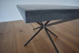 Handmade Concrete Coffee Table With Metal Frame