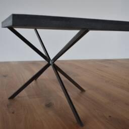 Handmade Concrete Coffee Table With Metal Frame - thumbnail 3