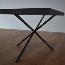 Handmade Concrete Coffee Table With Metal Frame - thumbnail 2