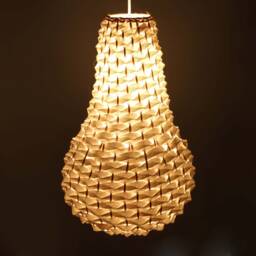 Gourd-Shaped Lighting Fixtures, Rustic Pendant Light, Lampshade Width 50 cm By Height 32 - thumbnail 3