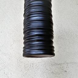 3-Light Black Ceramic Pendant Modern Carved Texture Chandelier - thumbnail 4