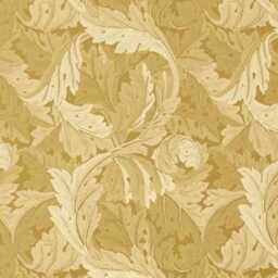 William Morris, Acanthus, Clarke & Clarke, Arts Crafts, Gold, Jacquard Woven Cotton Mix Cushion Cover, Throw Pillow Home Decor - thumbnail 2