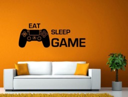 Video Game Controller Joystick Gamer Gaming We Love Let's Play Tv Wall Or Window Sticker Decal Vinyl Fathead Mural Decor L2043 - thumbnail 1