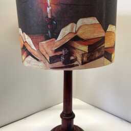 Old Books Lamp Shade Shabby Chic Victorian , Dark Academia - thumbnail 2