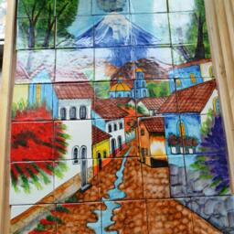 35 Pieces Mexican Tile Wall Mural - thumbnail 4