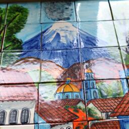 35 Pieces Mexican Tile Wall Mural - thumbnail 2