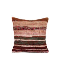"Set Of 4 Pcs, Rag Rug Pillow Cover, Vintage Kilim Pillow, 14.57"" X 14.96" - thumbnail 2