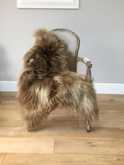 Gorgeous Light Brown Icelandic Sheepskin , Honey Coloured Luxury Hygge Interior - image 1
