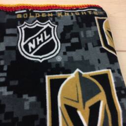 Las Vegas Knights Fleece Blanket Crochet Border - thumbnail 2