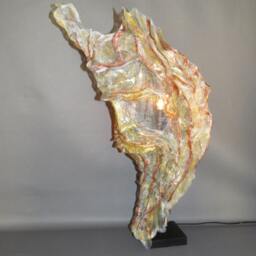 Table Lamp Boyfriend Gift Judaica Modern Metal Contemporary Moses Ooak - thumbnail 4