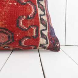 16x16 Vintage Turkish Kilim Pillow Bohemian Cushion Cover - thumbnail 2