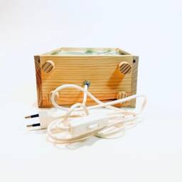 Cannage Lamp, Midcentury Style, Rattan Light Box, Cannage Lightbox, Handmade Table Carnage Wall Led Included #cannage Color - thumbnail 4