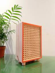 Cannage Lamp, Midcentury Style, Rattan Light Box, Cannage Lightbox, Handmade Table Carnage Wall Led Included #cannage Color