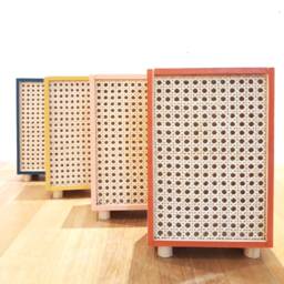 Cannage Lamp, Midcentury Style, Rattan Light Box, Cannage Lightbox, Handmade Table Carnage Wall Led Included #cannage Color - thumbnail 3