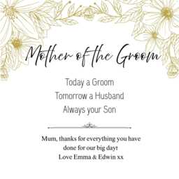 Personalised Mother Of Groom Candle Gift - Wedding Thank You - thumbnail 2