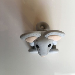 Dolpin Grey Mouse With Pearl Heart - thumbnail 4