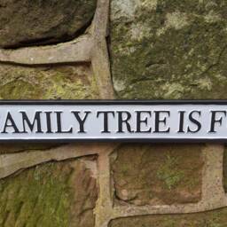 street Sign, Our Family Tree Is Full Of Nuts, Wall Hanging Indoor Or Outdoor - thumbnail 3