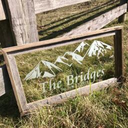 Custom Personalized Barnwood Mirror, Large Bar Engraved Barn Wood Mirror, Oil Rig Mirror 12x24 - thumbnail 3