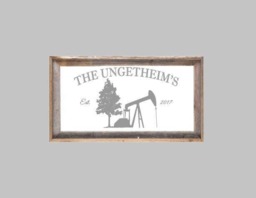Custom Personalized Barnwood Mirror, Large Bar Engraved Barn Wood Mirror, Oil Rig Mirror 12x24 - thumbnail 1