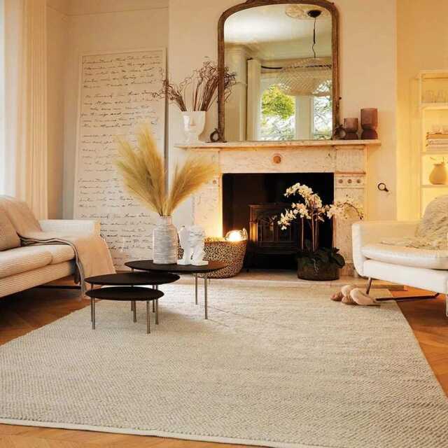 Luxury Cosy Wool Rug - Hand Woven Area Natural Rugs in Multiple Sizes & Colours - image 1