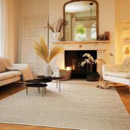 Luxury Cosy Wool Rug - Hand Woven Area Natural Rugs in Multiple Sizes & Colours