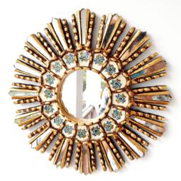 "Peruvian Mirrors ""Ivory Lima 35cm" - thumbnail 1