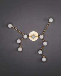 Sagittarius Zodiac 10 Light Modern Industrial Vanity Mid Century Bathroom - thumbnail 1